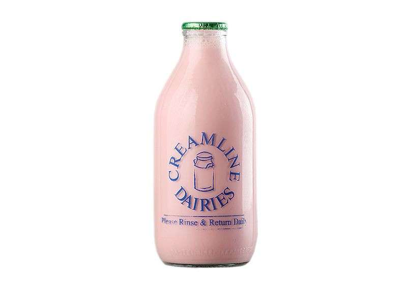 Creamline’s strawberry flavoured milk (568ml: 1 Pint)