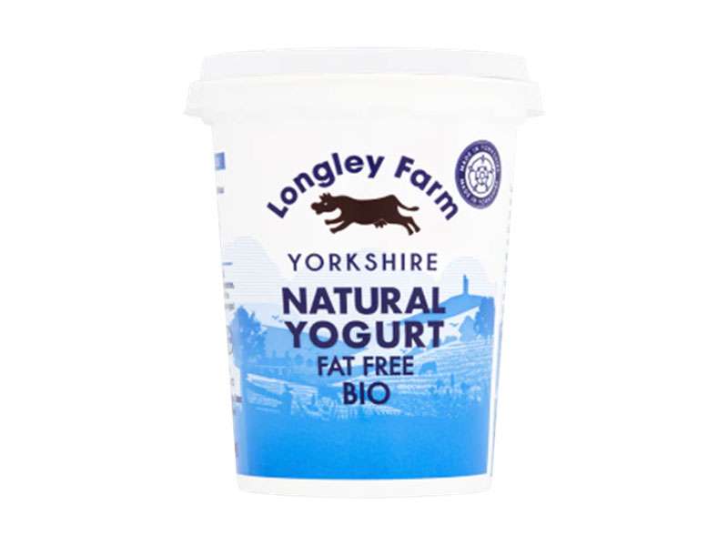 Longley Farm Fat Free Natural Yogurt 450g