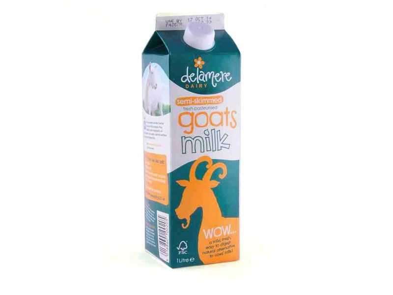 Delamere Dairy Semi - Skimmed Goat's Milk (1 litre)